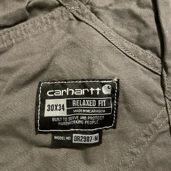 Gray Carhartt Overalls - Picture 2 of 2
